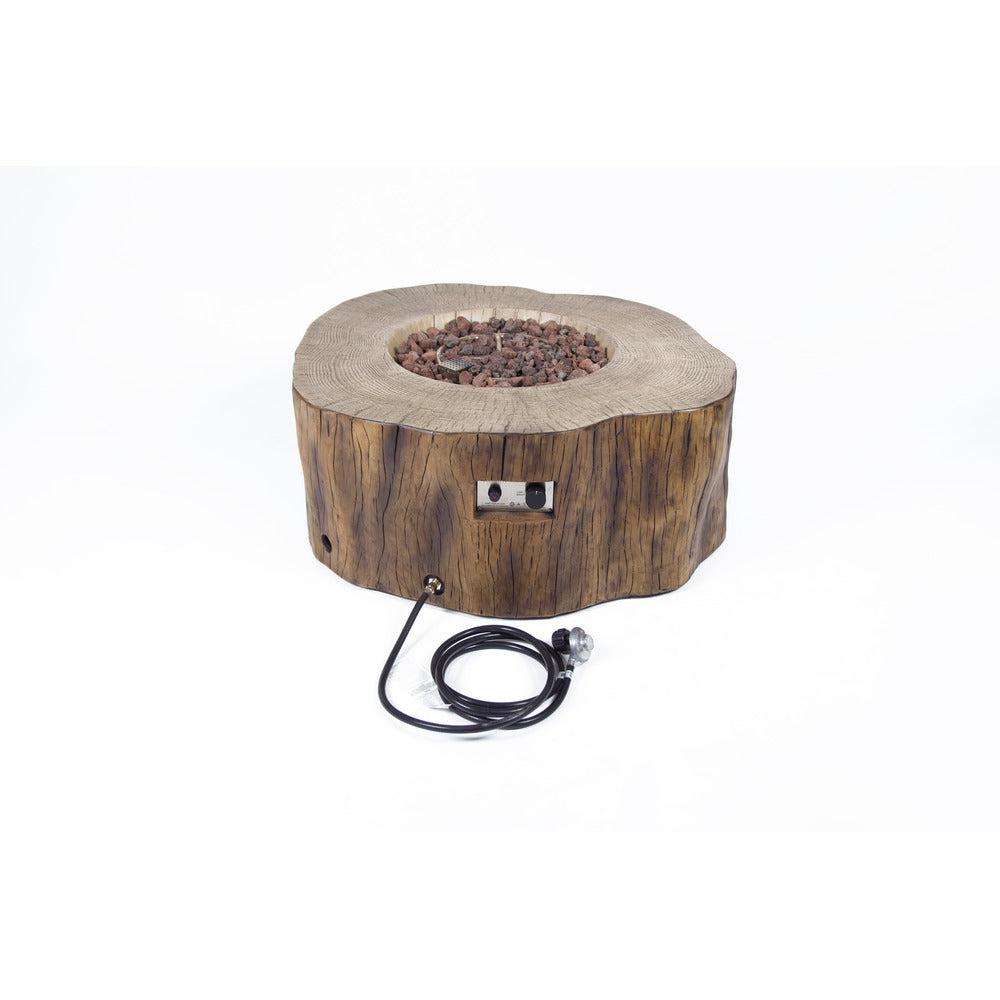 Elementi Manchester 39" Redwood Concrete Liquid Propane Fire Table