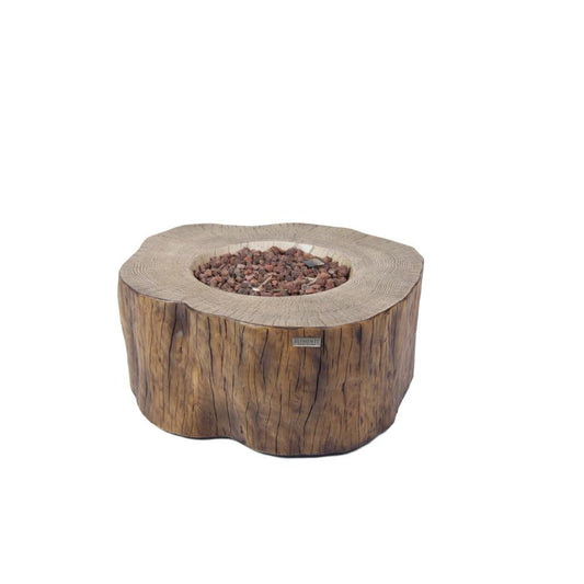 Elementi Manchester 39" Redwood Concrete Liquid Propane Fire Table