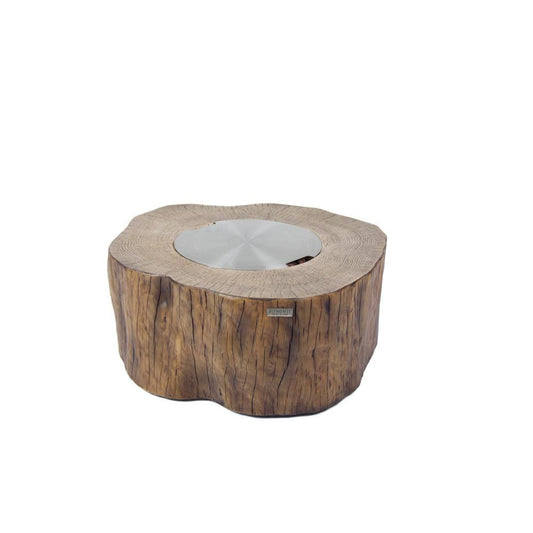 Elementi Manchester 39" Redwood Concrete Natural Gas Fire Table