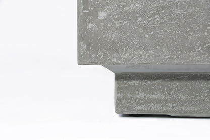 Elementi Manhattan 36" Square Light Gray Concrete Liquid Propane Fire Table