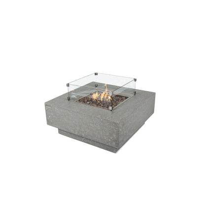 Elementi Manhattan 36" Square Light Gray Concrete Natural Gas Fire Table