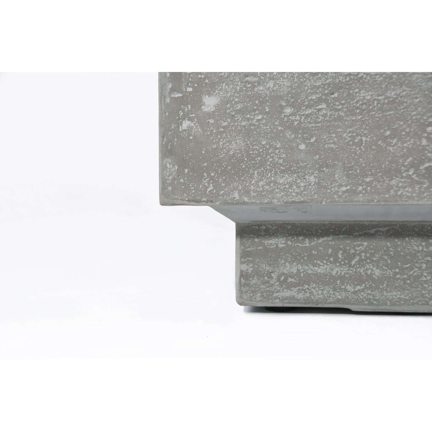 Elementi Manhattan 36" Square Light Gray Concrete Natural Gas Fire Table