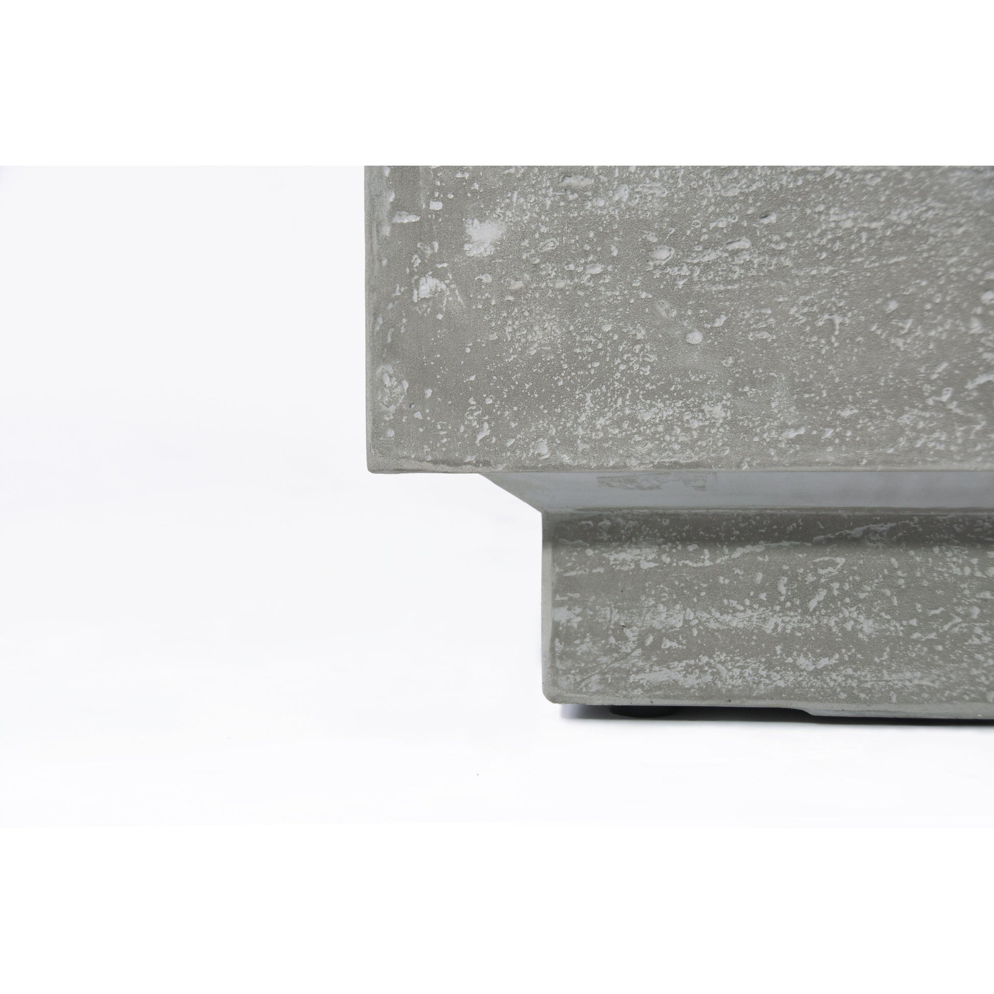 Elementi Manhattan 36" Square Light Gray Concrete Natural Gas Fire Table
