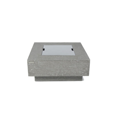 Elementi Manhattan 36" Square Light Gray Concrete Natural Gas Fire Table