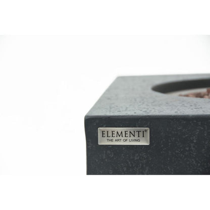 Elementi Metropolis 32" Rectangle Dark Gray Concrete Natural Gas Fire Table
