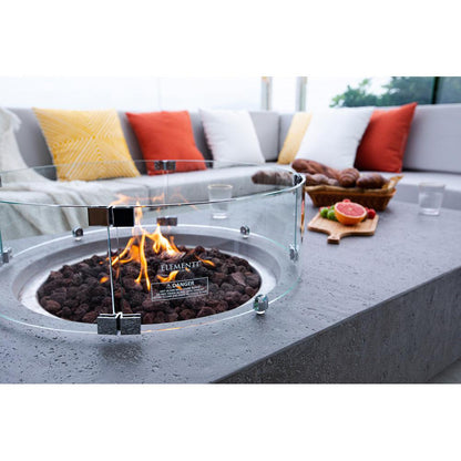 Elementi Metropolis 32" Rectangle Light Gray Concrete Natural Gas Fire Table