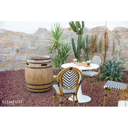 Elementi Napa 27" Concrete Propane Barrel Fire Pit