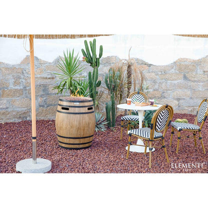 Elementi Napa 27" Concrete Propane Barrel Fire Pit