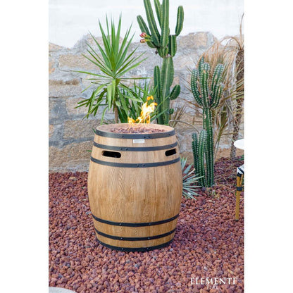 Elementi Napa 27" Concrete Propane Barrel Fire Pit