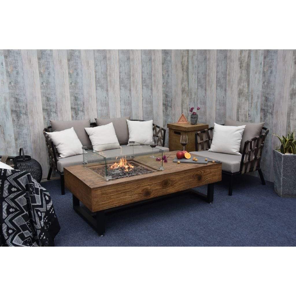 Elementi Naples 28" Concrete Gas Coffee Table