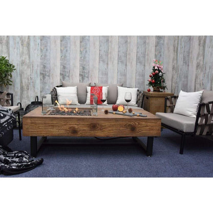 Elementi Naples 28" Concrete Gas Coffee Table