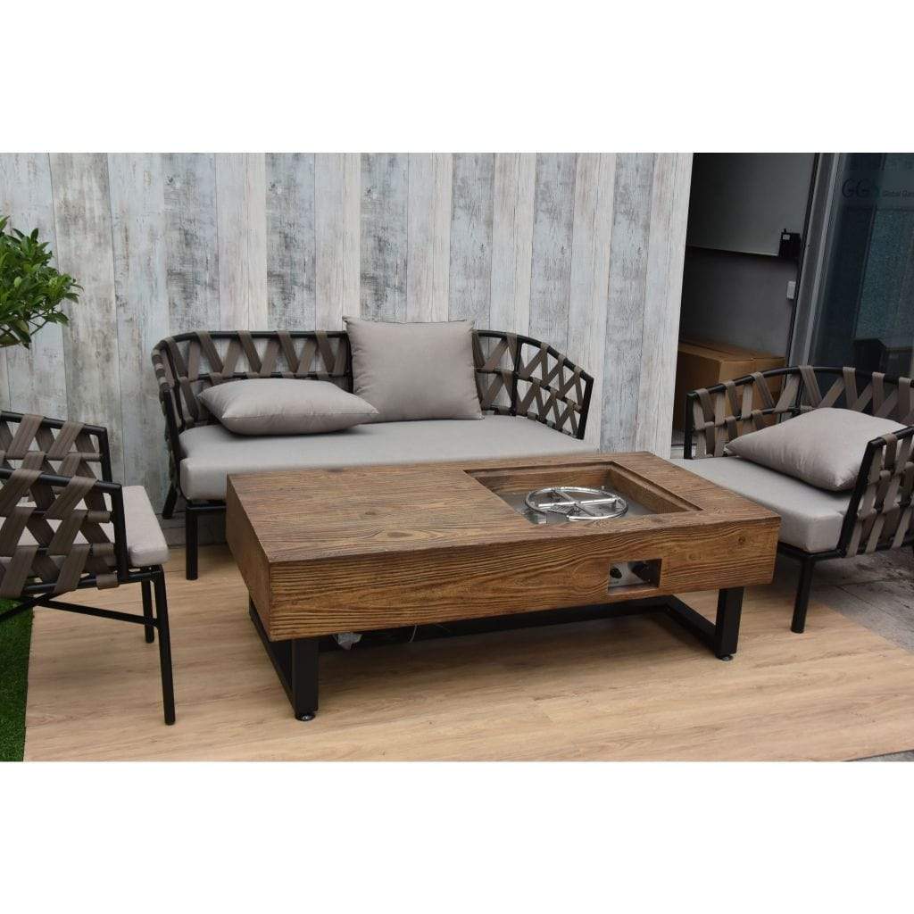 Elementi Naples 28" Concrete Gas Coffee Table