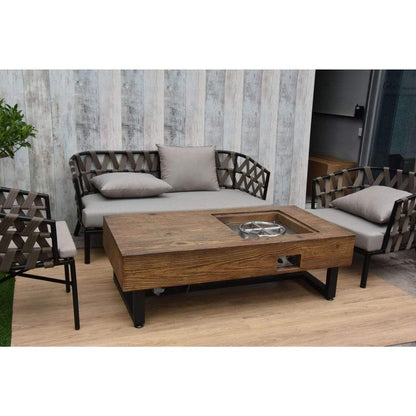 Elementi Naples 28" Concrete Gas Coffee Table