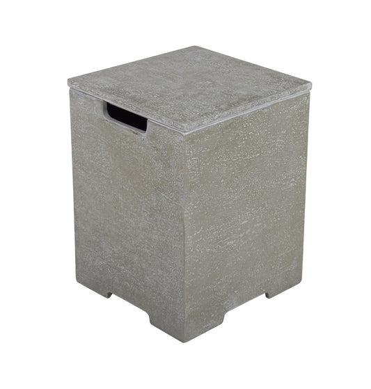 Elementi Plus 16" x 21" Square Light Grey Concrete Tank Cover (ONB405)