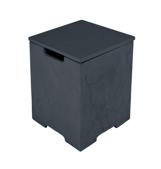 Elementi Plus 16" x 21" Square Slate Black Concrete Tank Cover (ONB403)