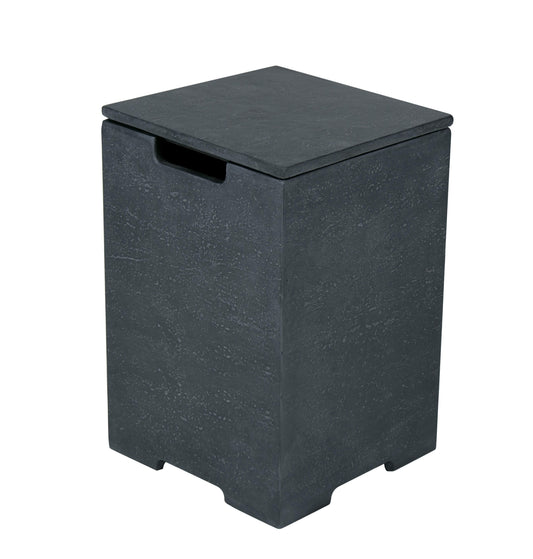 Elementi Plus 16" x 25" Square Dark Grey Concrete Tank Cover (ONB406)