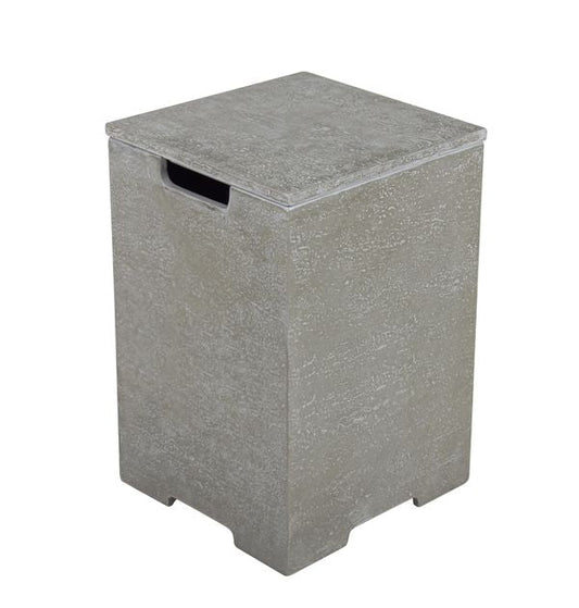 Elementi Plus 16" x 25" Square Light Grey Concrete Tank Cover (ONB406)