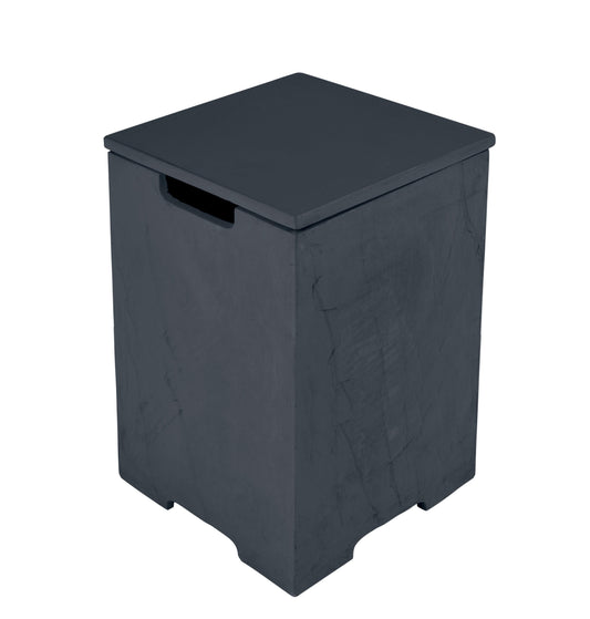 Elementi Plus 16" x 25" Square Slate Black Concrete Tank Cover (ONB404)
