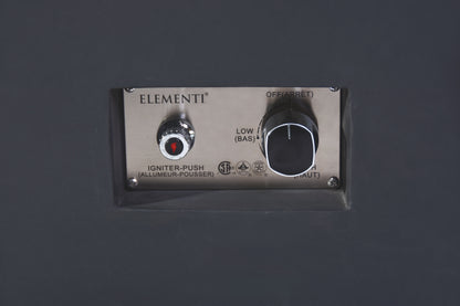 Elementi Plus Bergamo 42" Square Dark Grey Concrete Liquid Propane Fire Table