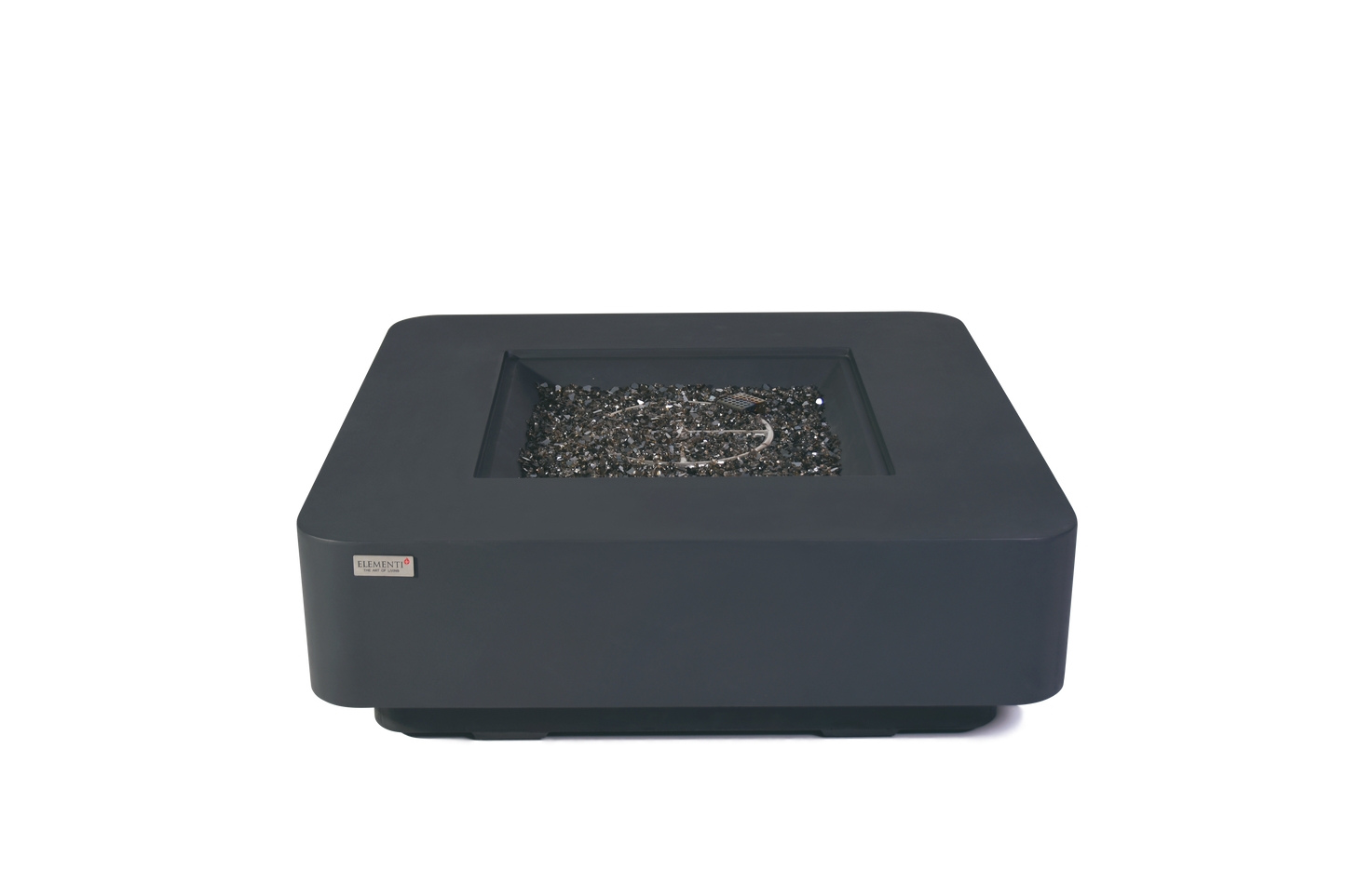 Elementi Plus Bergamo 42" Square Dark Grey Concrete Natural Gas Fire Table