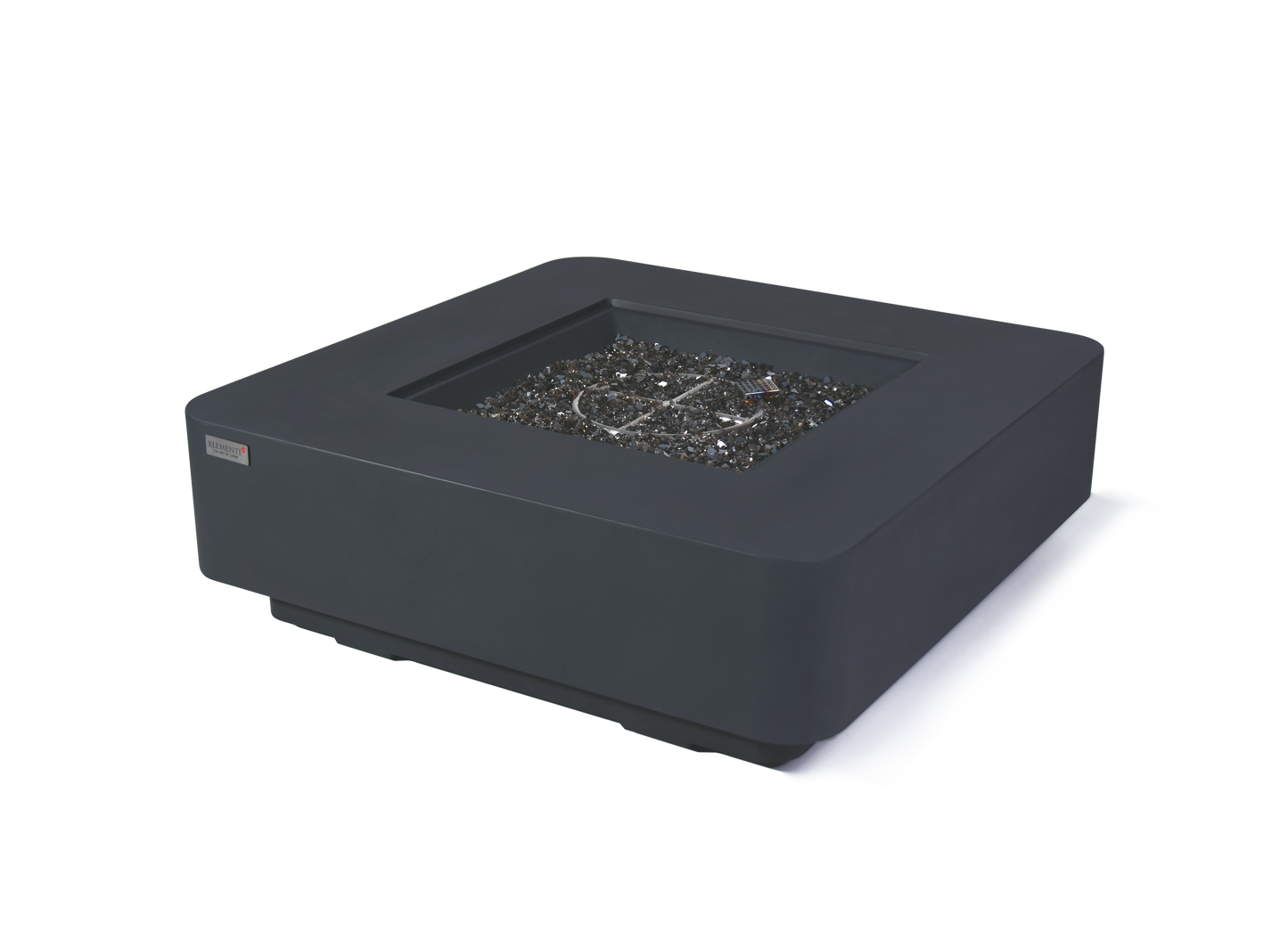 Elementi Plus Bergamo 42" Square Dark Grey Concrete Natural Gas Fire Table