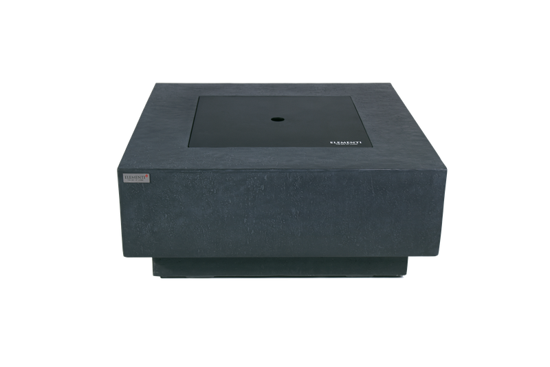 Elementi Plus Bergen 40" Square Dark Grey Concrete Liquid Propane Fire Table