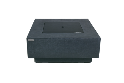 Elementi Plus Bergen 40" Square Dark Grey Concrete Natural Gas Fire Table