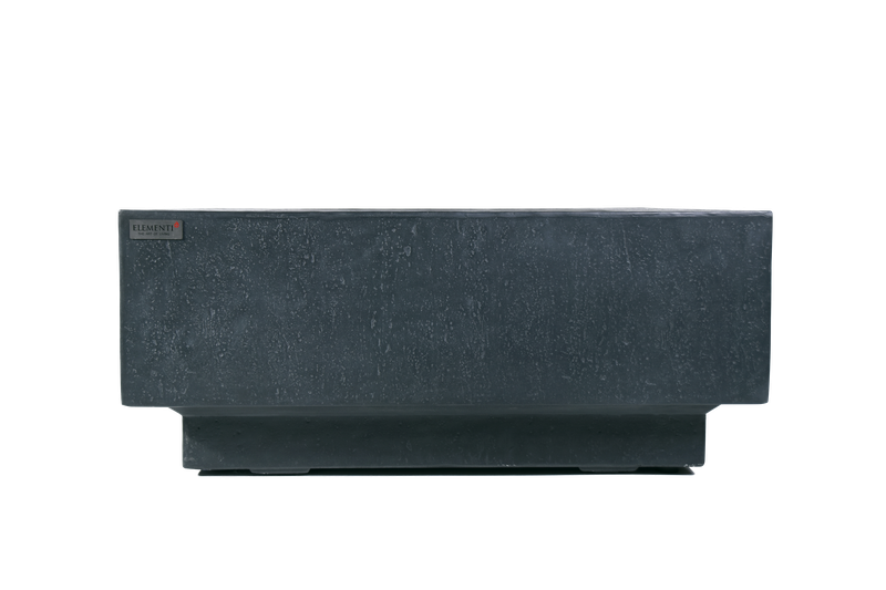 Elementi Plus Bergen 40" Square Dark Grey Concrete Natural Gas Fire Table