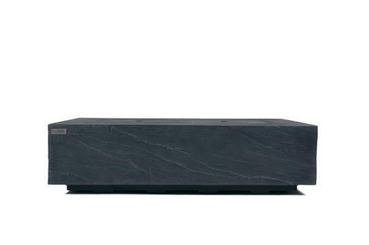 Elementi Plus Cape Town 32" Rectangle Slate Black Concrete Sandstone Natural Gas Fire Table