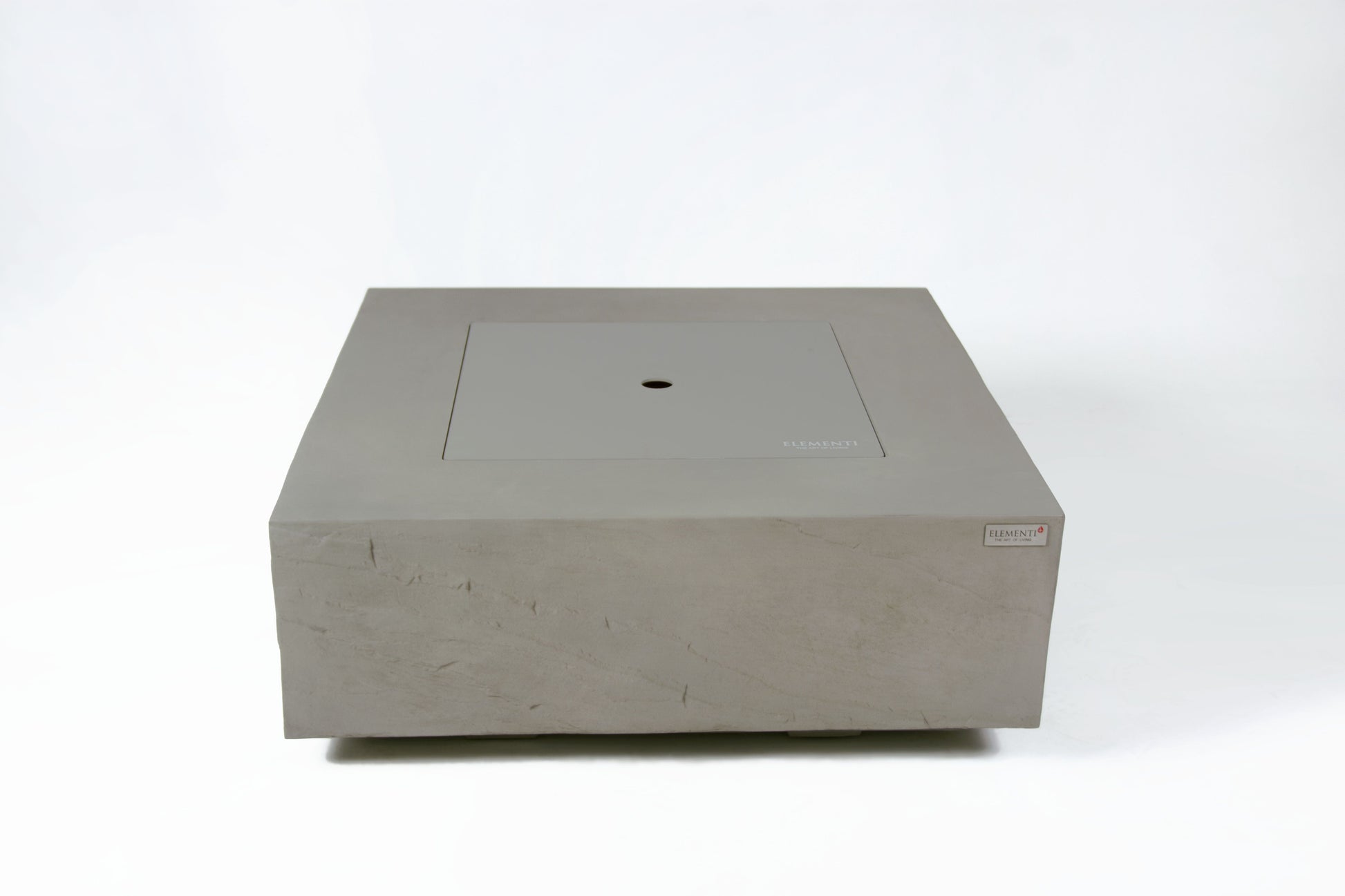 Elementi Plus Capertee 40" Square Space Grey Concrete Natural Gas Fire Table