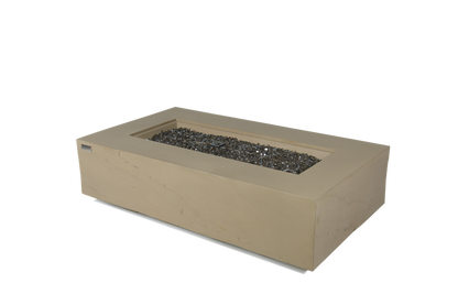 Elementi Plus Colorado 32" Rectangle Sunlight Yellow Concrete Sandstone Liquid Propane Fire Table