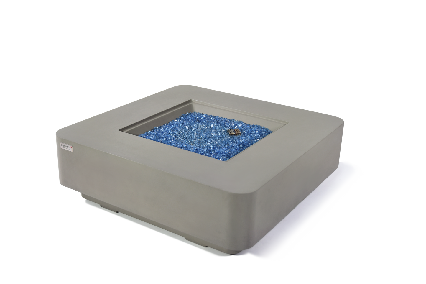 Elementi Plus Lucerne 42" Square Light Grey Concrete Liquid Propane Fire Table