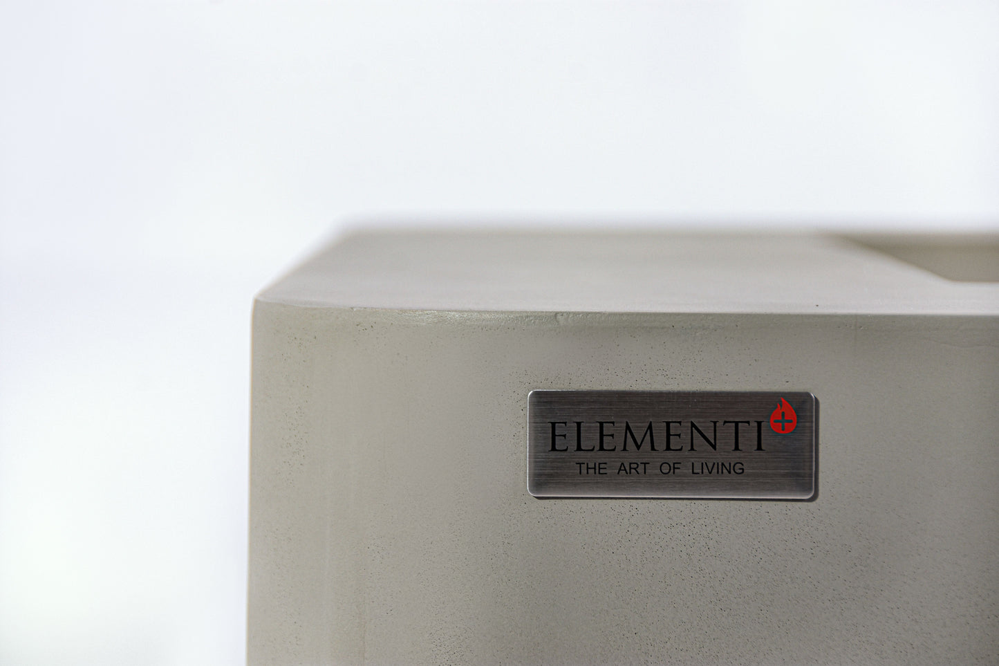 Elementi Plus Lucerne 42" Square Light Grey Concrete Natural Gas Fire Table