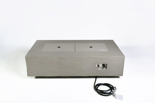 Elementi Plus Meteora 32" Rectangle Space Grey Concrete Liquid Propane Sandstone Fire Table