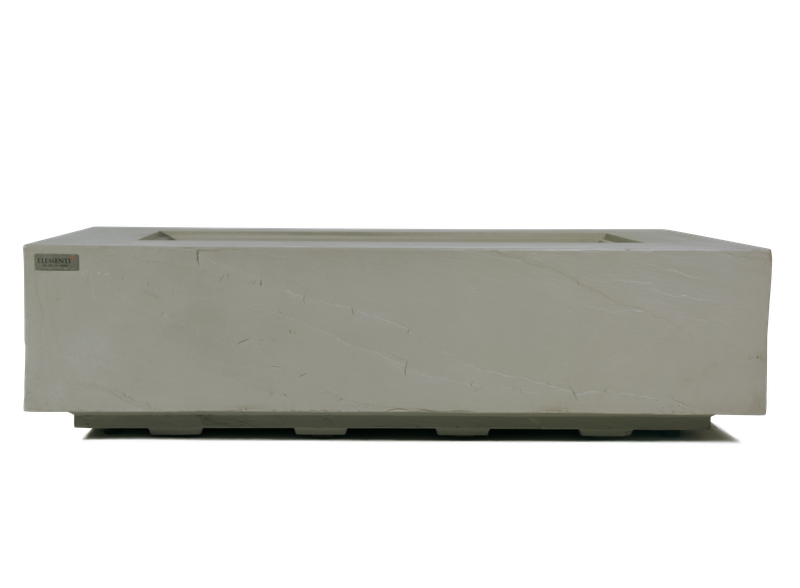 Elementi Plus Meteora 32" Rectangle Space Grey Concrete Natural Gas Sandstone Fire Table