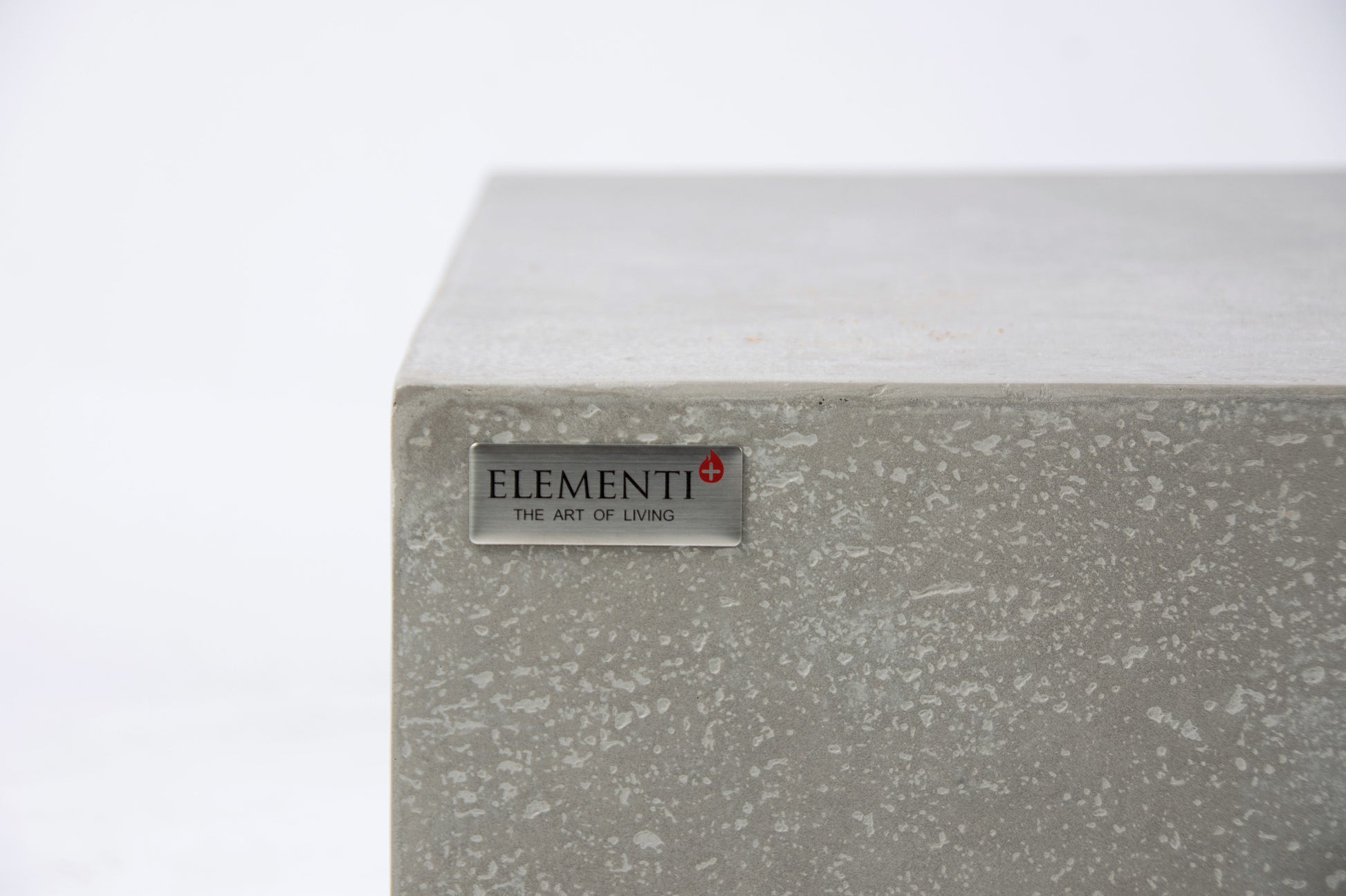 Elementi Plus Monte Carlo 32" Rectangle Light Grey Concrete Liquid Propane Fire Table