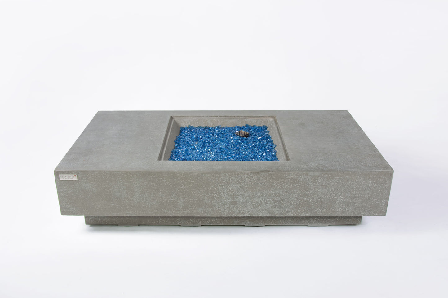 Elementi Plus Monte Carlo 32" Rectangle Light Grey Concrete Liquid Propane Fire Table