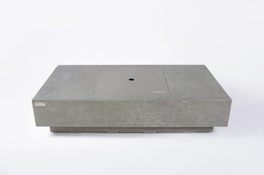 Elementi Plus Monte Carlo 32" Rectangle Light Grey Concrete Natural Gas Fire Table