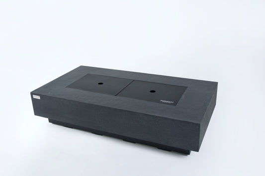 Elementi Plus Positano 32" Rectangle Dark Grey Concrete Liquid Propane Fire Table