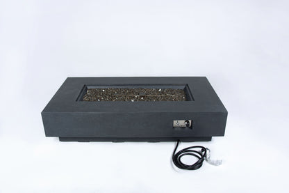 Elementi Plus Positano 32" Rectangle Dark Grey Concrete Natural Gas Fire Table