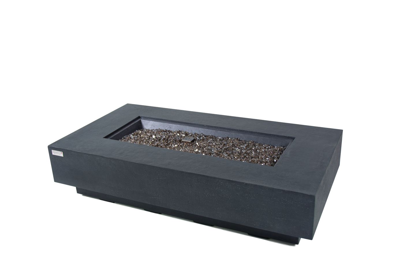 Elementi Plus Positano 32" Rectangle Dark Grey Concrete Natural Gas Fire Table