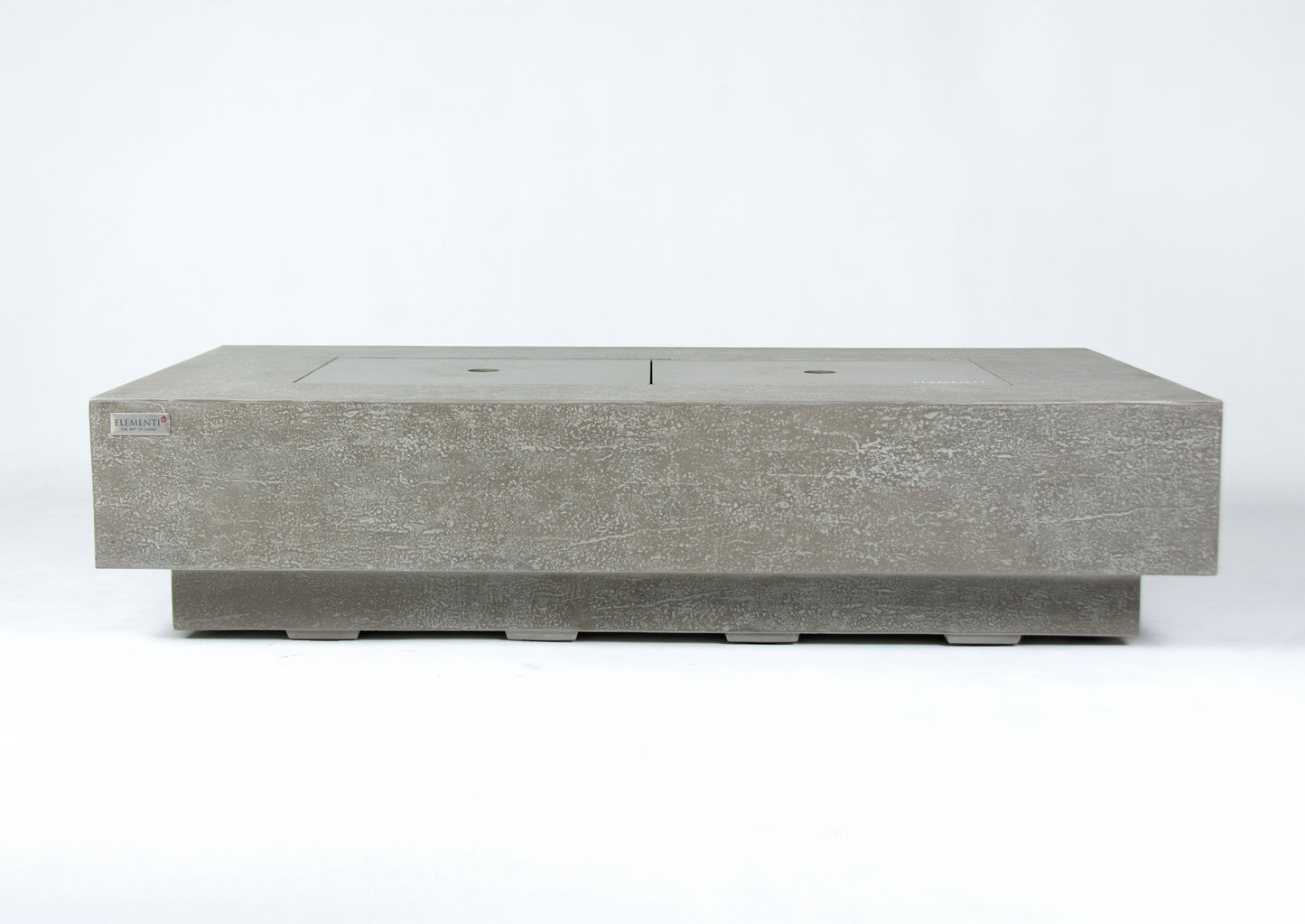 Elementi Plus Riviera 32" Rectangle Light Grey Concrete Liquid Propane Fire Table