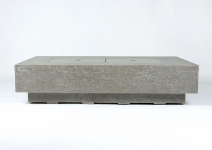 Elementi Plus Riviera 32" Rectangle Light Grey Concrete Liquid Propane Fire Table