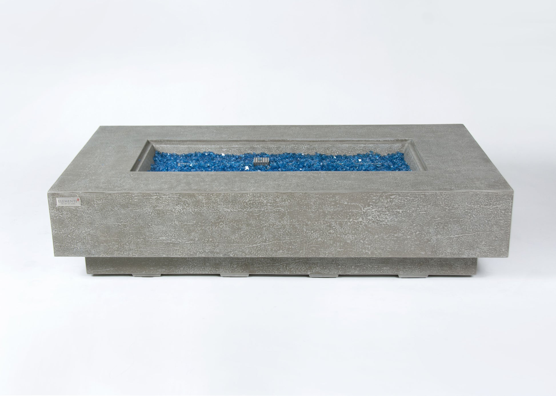 Elementi Plus Riviera 32" Rectangle Light Grey Concrete Natural Gas Fire Table