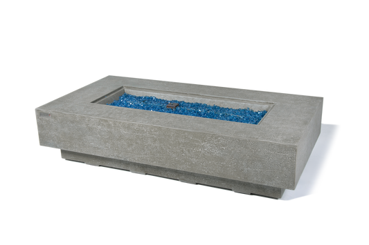 Elementi Plus Riviera 32" Rectangle Light Grey Concrete Natural Gas Fire Table