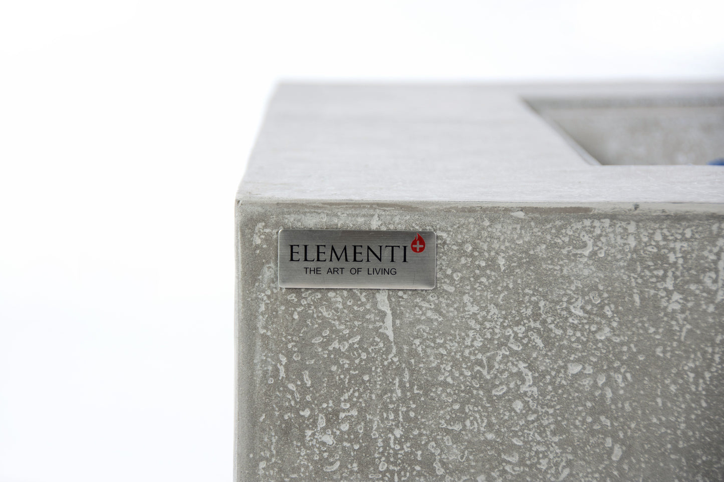 Elementi Plus Victoria 40" Square Light Grey Concrete Liquid Propane Fire Table