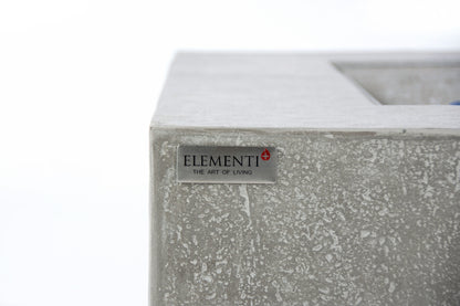 Elementi Plus Victoria 40" Square Light Grey Concrete Natural Gas Fire Table