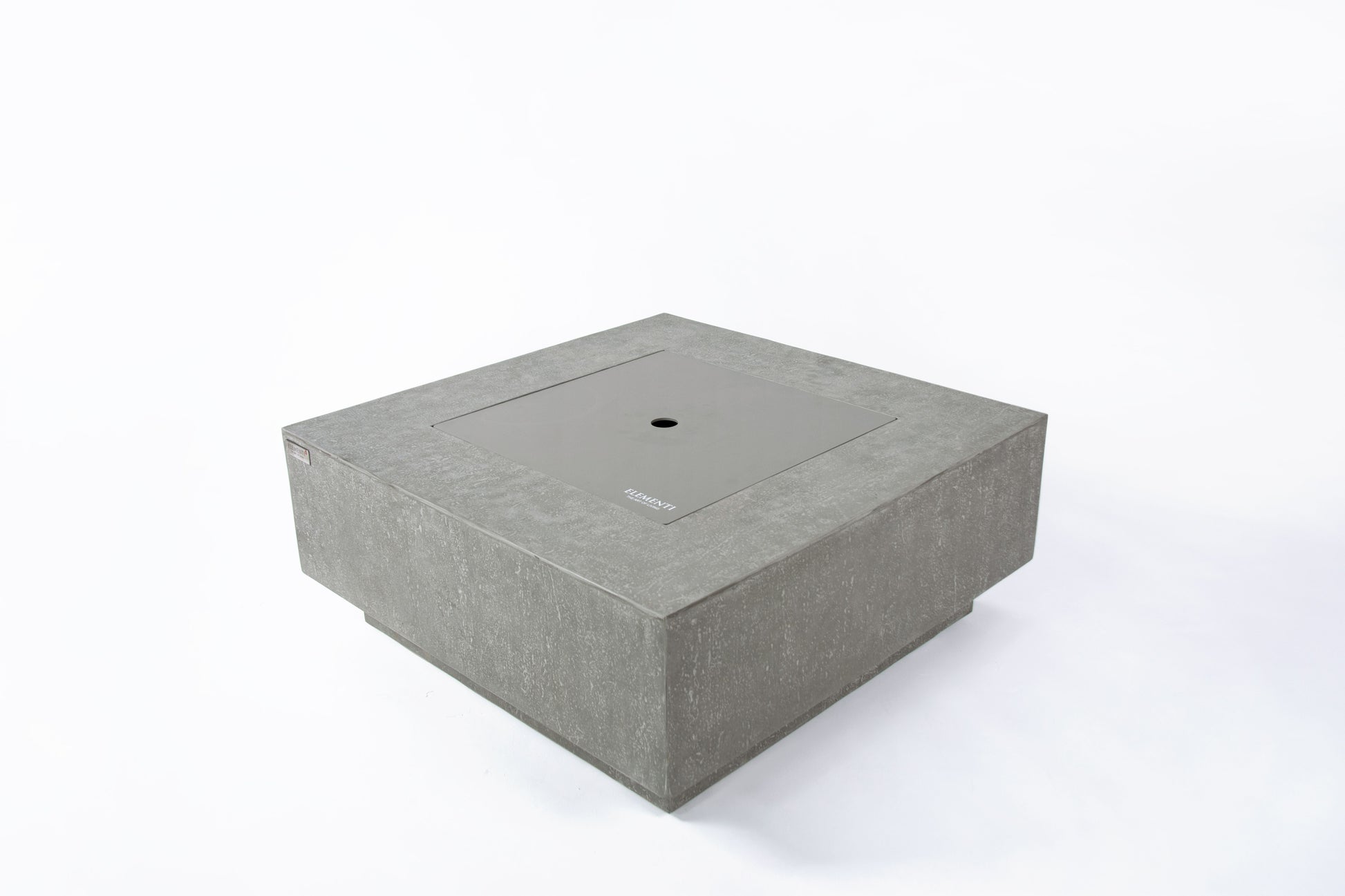 Elementi Plus Victoria 40" Square Light Grey Concrete Natural Gas Fire Table