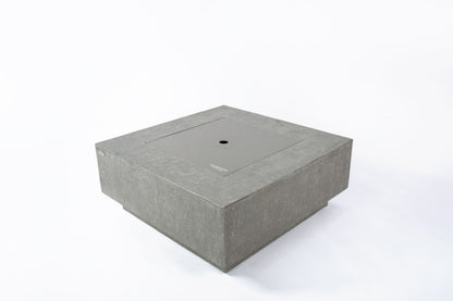 Elementi Plus Victoria 40" Square Light Grey Concrete Natural Gas Fire Table