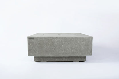 Elementi Plus Victoria 40" Square Light Grey Concrete Natural Gas Fire Table
